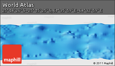 Physical Panoramic Map of the Area around 25° 31' 56" S, 68° 4' 29" E