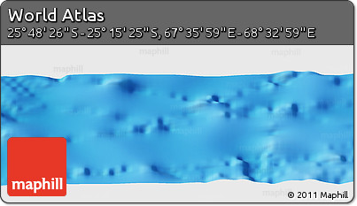 Physical Panoramic Map of the Area around 25° 31' 56" S, 68° 4' 29" E