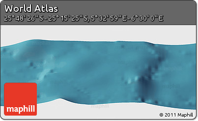 Satellite Panoramic Map of the Area around 25° 31' 56" S, 6° 1' 30" E