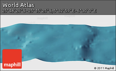 Satellite Panoramic Map of the Area around 25° 31' 56" S, 6° 1' 30" E