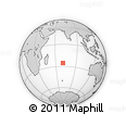 Outline Map of the Area around 25° 31' 56" S, 70° 37' 30" E, rectangular outline