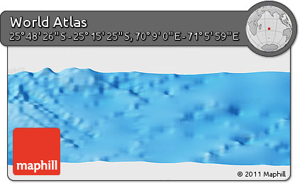 Physical Panoramic Map of the Area around 25° 31' 56" S, 70° 37' 30" E