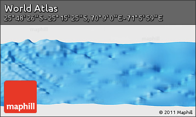 Physical Panoramic Map of the Area around 25° 31' 56" S, 70° 37' 30" E