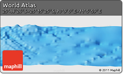 Physical Panoramic Map of the Area around 25° 31' 56" S, 70° 37' 30" E