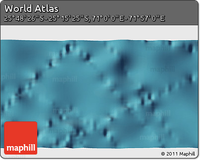 Satellite 3D Map of the Area around 25° 31' 56" S, 71° 28' 29" E