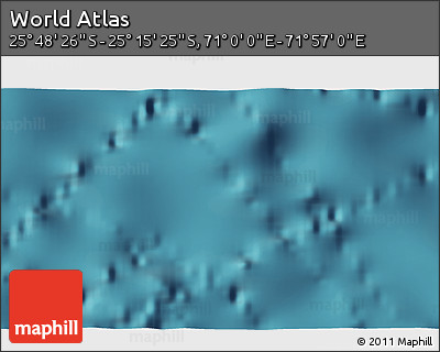 Satellite 3D Map of the Area around 25° 31' 56" S, 71° 28' 29" E