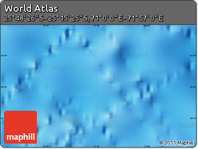 Physical Map of the Area around 25° 31' 56" S, 71° 28' 29" E