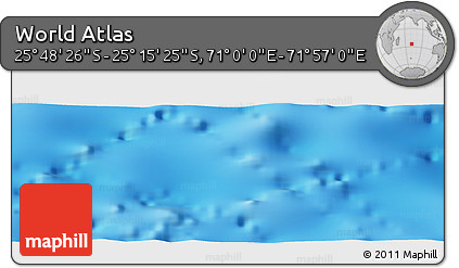 Physical Panoramic Map of the Area around 25° 31' 56" S, 71° 28' 29" E