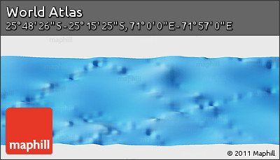 Physical Panoramic Map of the Area around 25° 31' 56" S, 71° 28' 29" E