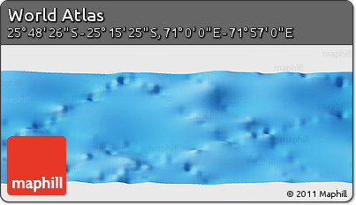 Physical Panoramic Map of the Area around 25° 31' 56" S, 71° 28' 29" E