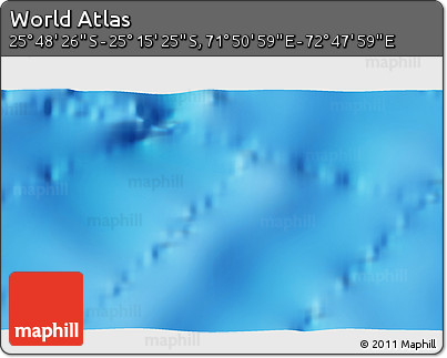 Physical 3D Map of the Area around 25° 31' 56" S, 72° 19' 29" E
