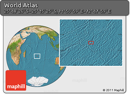 Satellite Location Map of the Area around 25° 31' 56" S, 72° 19' 29" E