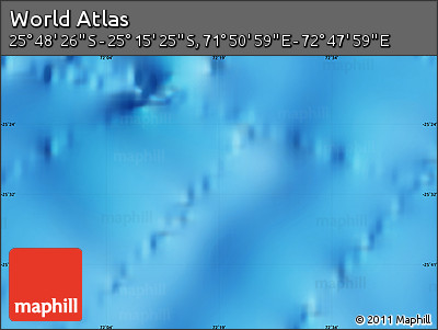 Physical Map of the Area around 25° 31' 56" S, 72° 19' 29" E