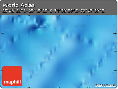 Physical Map of the Area around 25° 31' 56" S, 72° 19' 29" E