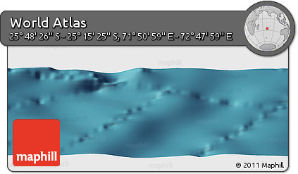 Satellite Panoramic Map of the Area around 25° 31' 56" S, 72° 19' 29" E