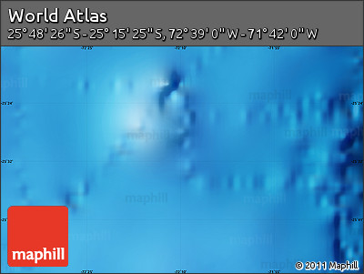 Shaded Relief Map of the Area around 25° 31' 56" S, 72° 10' 30" W