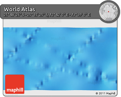 Physical 3D Map of the Area around 25° 31' 56" S, 73° 10' 30" E