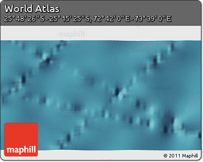 Satellite 3D Map of the Area around 25° 31' 56" S, 73° 10' 30" E