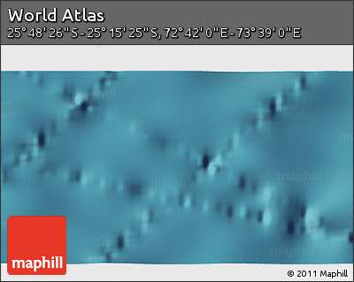 Satellite 3D Map of the Area around 25° 31' 56" S, 73° 10' 30" E