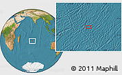 Satellite Location Map of the area around 25° 31' 56" S, 73° 10' 30" E