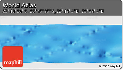 Physical Panoramic Map of the Area around 25° 31' 56" S, 73° 10' 30" E