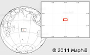 Blank Location Map of the area around 25° 31' 56" S, 74° 1' 30" E