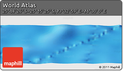 Physical Panoramic Map of the Area around 25° 31' 56" S, 74° 1' 30" E