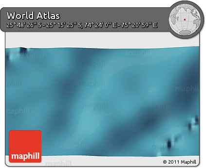 Satellite 3D Map of the Area around 25° 31' 56" S, 74° 52' 30" E