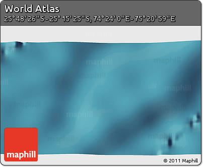 Satellite 3D Map of the Area around 25° 31' 56" S, 74° 52' 30" E