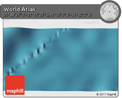 Satellite 3D Map of the Area around 25° 31' 56" S, 75° 43' 29" E