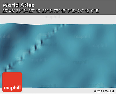 Satellite 3D Map of the Area around 25° 31' 56" S, 75° 43' 29" E