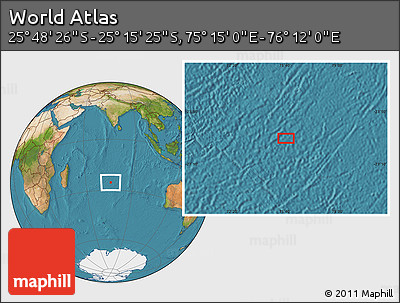 Satellite Location Map of the Area around 25° 31' 56" S, 75° 43' 29" E