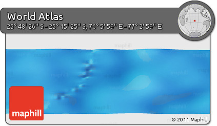 Physical Panoramic Map of the Area around 25° 31' 56" S, 76° 34' 29" E