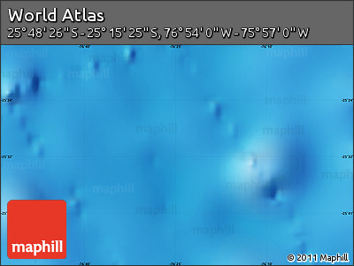 Physical Map of the Area around 25° 31' 56" S, 76° 25' 30" W