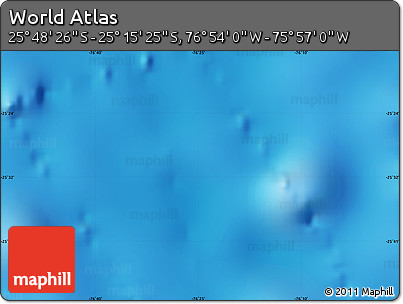 Physical Map of the Area around 25° 31' 56" S, 76° 25' 30" W