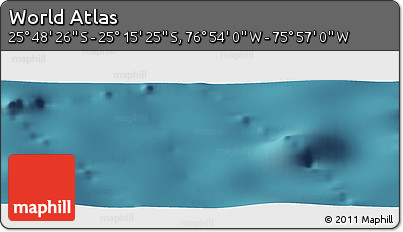 Satellite Panoramic Map of the Area around 25° 31' 56" S, 76° 25' 30" W