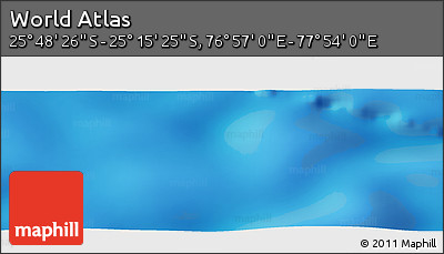Physical Panoramic Map of the Area around 25° 31' 56" S, 77° 25' 30" E