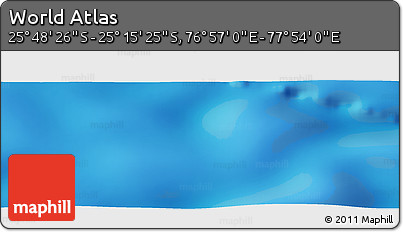 Physical Panoramic Map of the Area around 25° 31' 56" S, 77° 25' 30" E