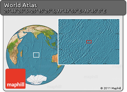 Satellite Location Map of the Area around 25° 31' 56" S, 78° 16' 30" E