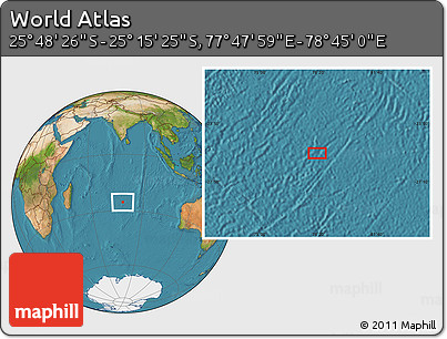 Satellite Location Map of the Area around 25° 31' 56" S, 78° 16' 30" E
