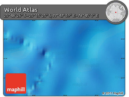 Physical Map of the Area around 25° 31' 56" S, 78° 16' 30" E