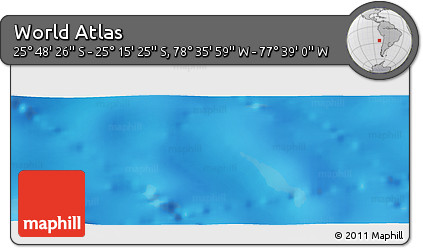 Physical Panoramic Map of the Area around 25° 31' 56" S, 78° 7' 30" W
