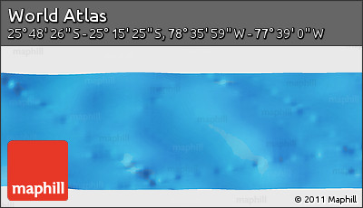 Physical Panoramic Map of the Area around 25° 31' 56" S, 78° 7' 30" W