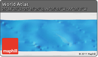 Physical Panoramic Map of the Area around 25° 31' 56" S, 78° 7' 30" W