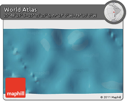 Satellite 3D Map of the Area around 25° 31' 56" S, 78° 58' 29" W