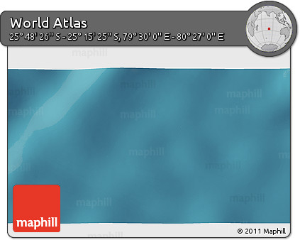 Satellite 3D Map of the Area around 25° 31' 56" S, 79° 58' 29" E