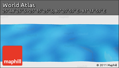 Physical Panoramic Map of the Area around 25° 31' 56" S, 80° 49' 29" E