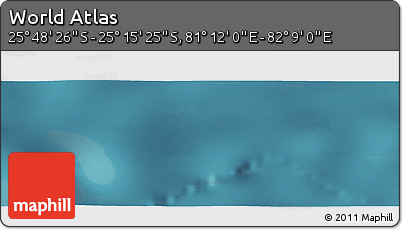 Satellite Panoramic Map of the Area around 25° 31' 56" S, 81° 40' 30" E
