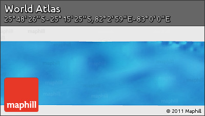 Physical Panoramic Map of the Area around 25° 31' 56" S, 82° 31' 30" E