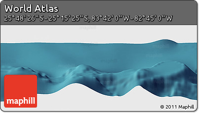 Satellite Panoramic Map of the Area around 25° 31' 56" S, 83° 13' 29" W